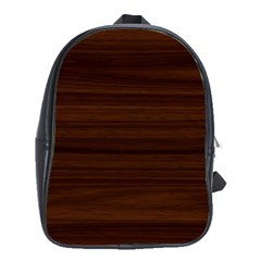 Dark Brown Wood Texture, Cherry Wood Texture, Wooden School Bag (xl) by nateshop