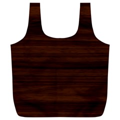 Dark Brown Wood Texture, Cherry Wood Texture, Wooden Full Print Recycle Bag (xl) by nateshop