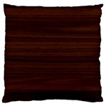 Dark Brown Wood Texture, Cherry Wood Texture, Wooden Large Premium Plush Fleece Cushion Case (Two Sides) Front