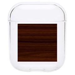 Dark Brown Wood Texture, Cherry Wood Texture, Wooden Hard Pc Airpods 1/2 Case by nateshop