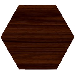 Dark Brown Wood Texture, Cherry Wood Texture, Wooden Wooden Puzzle Hexagon by nateshop