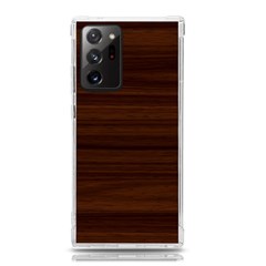 Dark Brown Wood Texture, Cherry Wood Texture, Wooden Samsung Galaxy Note 20 Ultra Tpu Uv Case by nateshop