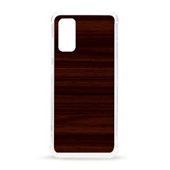 Dark Brown Wood Texture, Cherry Wood Texture, Wooden Samsung Galaxy S20 6 2 Inch Tpu Uv Case by nateshop