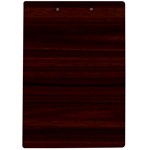 Dark Brown Wood Texture, Cherry Wood Texture, Wooden A4 Acrylic Clipboard Back