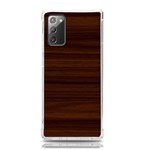 Dark Brown Wood Texture, Cherry Wood Texture, Wooden Samsung Galaxy Note 20 TPU UV Case Front