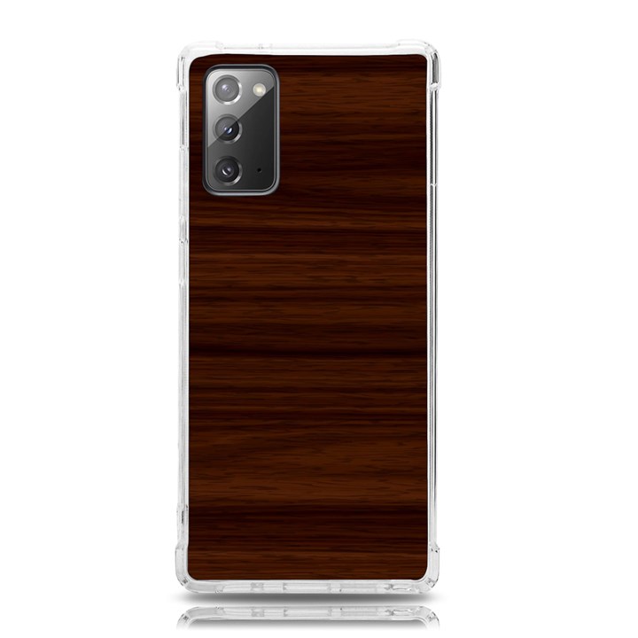 Dark Brown Wood Texture, Cherry Wood Texture, Wooden Samsung Galaxy Note 20 TPU UV Case