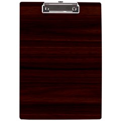 Dark Brown Wood Texture, Cherry Wood Texture, Wooden A4 Acrylic Clipboard by nateshop