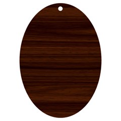 Dark Brown Wood Texture, Cherry Wood Texture, Wooden Uv Print Acrylic Ornament Oval