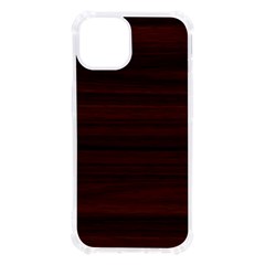 Dark Brown Wood Texture, Cherry Wood Texture, Wooden Iphone 13 Tpu Uv Print Case by nateshop