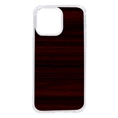 Dark Brown Wood Texture, Cherry Wood Texture, Wooden Iphone 14 Pro Max Tpu Uv Print Case by nateshop