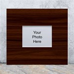 Dark Brown Wood Texture, Cherry Wood Texture, Wooden White Wall Photo Frame 5  x 7  Front