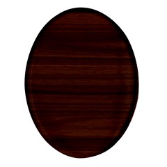 Dark Brown Wood Texture, Cherry Wood Texture, Wooden Oval Glass Fridge Magnet (4 Pack) by nateshop