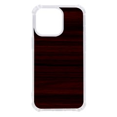 Dark Brown Wood Texture, Cherry Wood Texture, Wooden Iphone 13 Pro Tpu Uv Print Case by nateshop