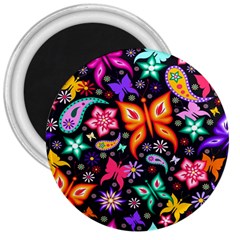 Floral Butterflies 3  Magnets by nateshop