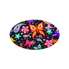 Floral Butterflies Sticker Oval (100 Pack) by nateshop