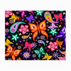 Floral Butterflies Small Glasses Cloth by nateshop