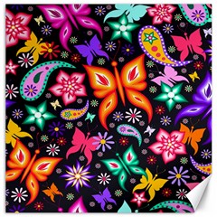 Floral Butterflies Canvas 20  X 20  by nateshop