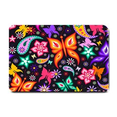 Floral Butterflies Small Doormat by nateshop