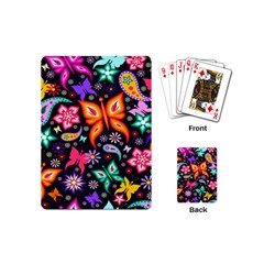 Floral Butterflies Playing Cards Single Design (mini)