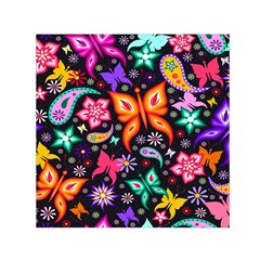 Floral Butterflies Square Satin Scarf (30  X 30 ) by nateshop