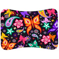 Floral Butterflies Velour Seat Head Rest Cushion