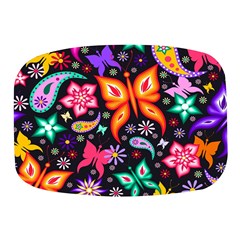 Floral Butterflies Mini Square Pill Box by nateshop