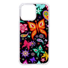 Floral Butterflies Iphone 14 Pro Max Tpu Uv Print Case