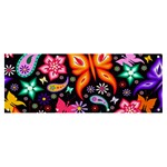 Floral Butterflies Banner and Sign 8  x 3  Front