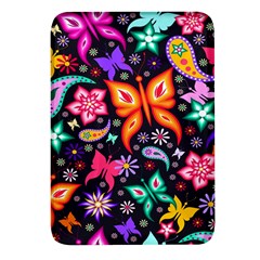 Floral Butterflies Rectangular Glass Fridge Magnet (4 Pack) by nateshop