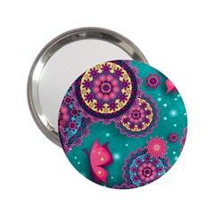 Floral Pattern, Abstract, Colorful, Flow 2 25  Handbag Mirrors by nateshop