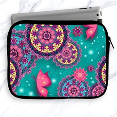 Floral Pattern, Abstract, Colorful, Flow Apple Ipad 2/3/4 Zipper Cases by nateshop