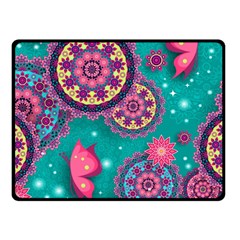 Floral Pattern, Abstract, Colorful, Flow Two Sides Fleece Blanket (small) by nateshop