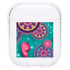 Floral Pattern, Abstract, Colorful, Flow Hard Pc Airpods 1/2 Case