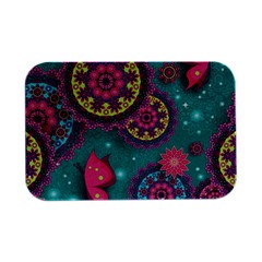 Floral Pattern, Abstract, Colorful, Flow Open Lid Metal Box (silver)   by nateshop