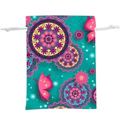 Floral Pattern, Abstract, Colorful, Flow Lightweight Drawstring Pouch (xl) by nateshop