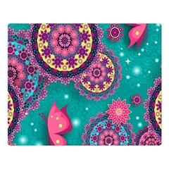 Floral Pattern, Abstract, Colorful, Flow Premium Plush Fleece Blanket (large)