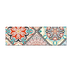 Flowers Pattern, Abstract, Art, Colorful Sticker Bumper (10 Pack) by nateshop