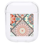 Flowers Pattern, Abstract, Art, Colorful Hard PC AirPods 1/2 Case Front