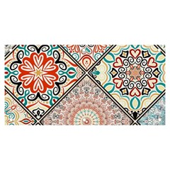 Flowers Pattern, Abstract, Art, Colorful Banner And Sign 6  X 3 