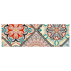 Flowers Pattern, Abstract, Art, Colorful Banner And Sign 12  X 4 