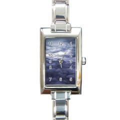 Majestic Clouds Landscape Rectangle Italian Charm Watch by dflcprintsclothing