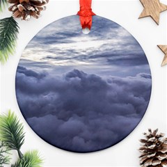 Majestic Clouds Landscape Ornament (round) by dflcprintsclothing