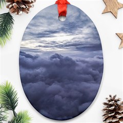 Majestic Clouds Landscape Ornament (oval) by dflcprintsclothing