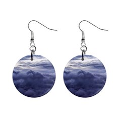 Majestic Clouds Landscape Mini Button Earrings by dflcprintsclothing