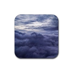 Majestic Clouds Landscape Rubber Coaster (square) by dflcprintsclothing