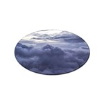 Majestic Clouds Landscape Sticker Oval (100 pack) Front