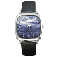 Majestic Clouds Landscape Square Metal Watch by dflcprintsclothing