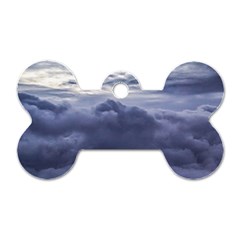 Majestic Clouds Landscape Dog Tag Bone (one Side) by dflcprintsclothing