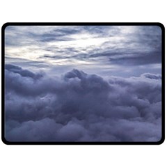 Majestic Clouds Landscape Two Sides Fleece Blanket (large) by dflcprintsclothing