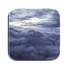 Majestic Clouds Landscape Square Metal Box (black) by dflcprintsclothing